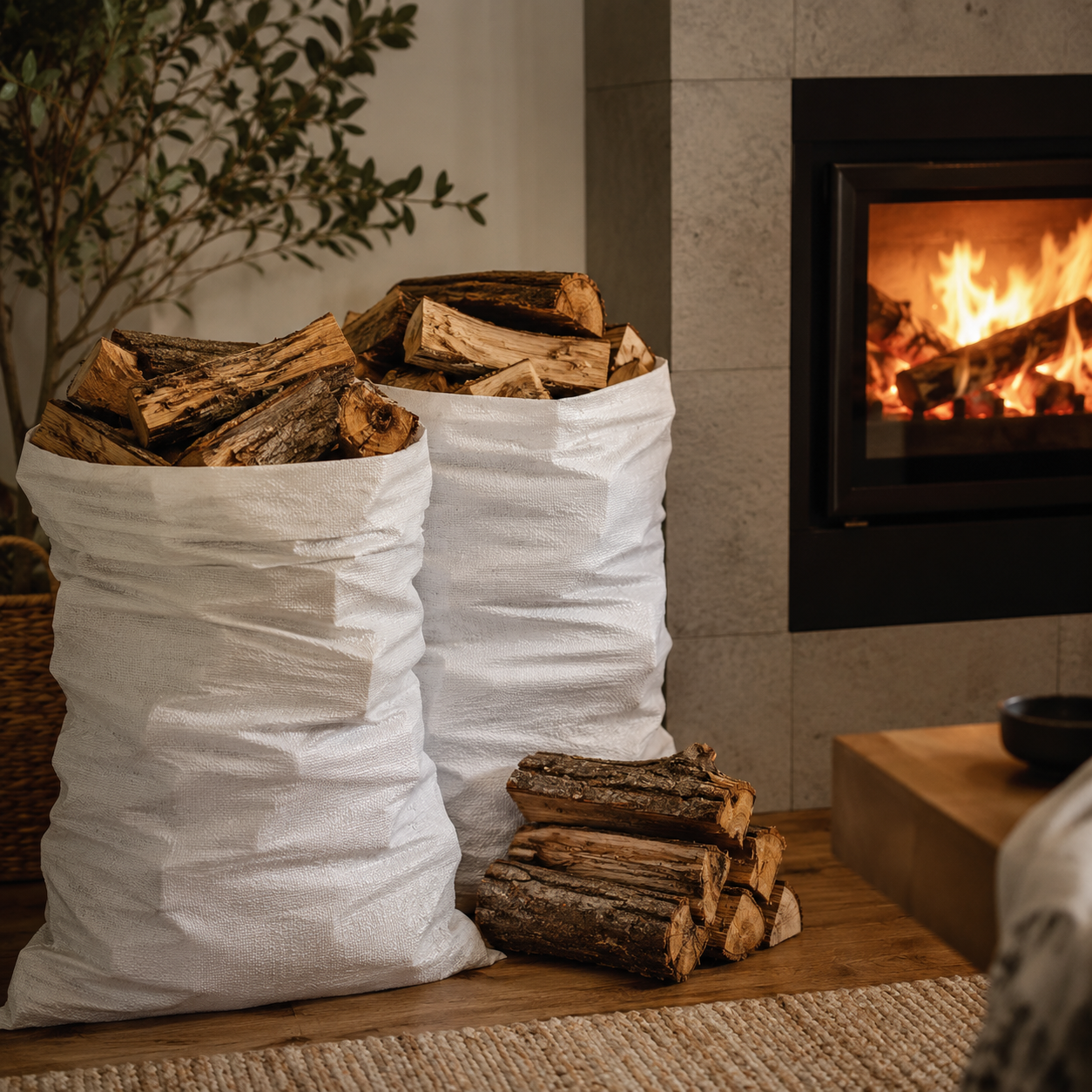 black wattle firewood half bakkie load